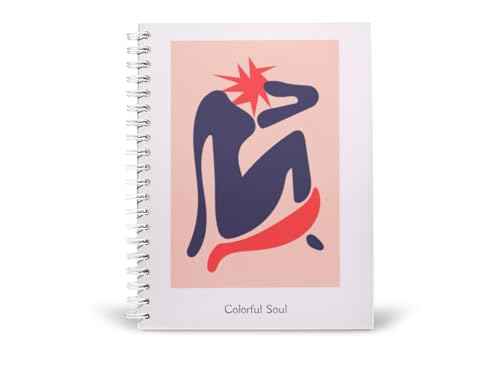 Art to Doors | Colorful Soul | Spiral Notebooks | A5 Size Paper | 120 Pages | 70 GSM Paper | Attractive Cover Designs