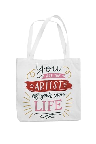 Art to Doors | You Are The Artist Of Your Own Life | Tote Bags | Shopping Bag For Grocery | Aesthetic Carry Bag | Tote Bag for Shopping, Travel, office & beach bags for women