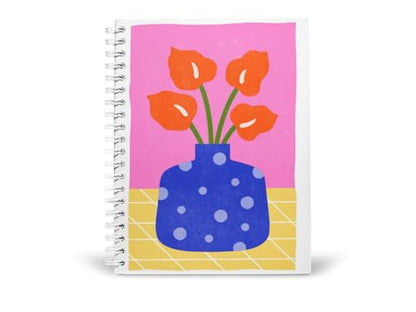 Art to Doors | A Burst of Spring | Spiral Notebooks | A5 Size Paper | 120 Pages | 70 GSM Paper | Attractive Cover Designs