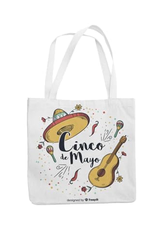 Art to Doors | Cinco De Mayo | Tote Bags | Shopping Bag For Grocery | Aesthetic Carry Bag | Tote Bag for Shopping, Travel, office & beach bags for women