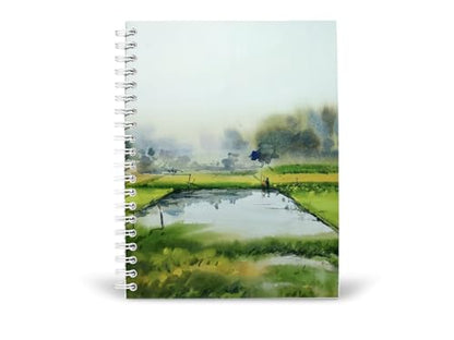 Art to Doors | Morning's Embrace | Spiral Notebooks | A5 Size Paper | 120 Pages | 70 GSM Paper | Attractive Cover Designs