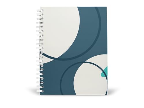 Art to Doors | Circular Overlap | Spiral Notebooks | A5 Size Paper | 120 Pages | 70 GSM Paper | Attractive Cover Designs