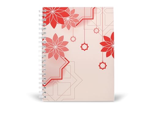 Art to Doors | Arabesque Floral | Spiral Notebooks | A5 Size Paper | 120 Pages | 70 GSM Paper | Attractive Cover Designs