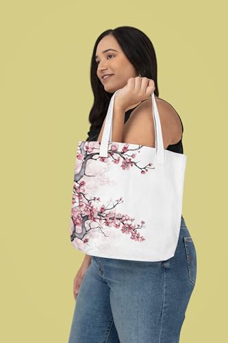 Art to Doors | Sakura Dreams | Tote Bags | Shopping Bag For Grocery | Aesthetic Carry Bag | Tote Bag for Shopping, Travel, office & beach bags for women