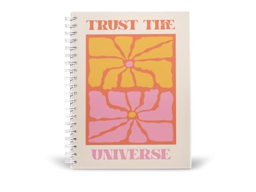 Art to Doors | Trust The Universe | Spiral Notebooks | A5 Size Paper | 120 Pages | 70 GSM Paper | Attractive Cover Designs