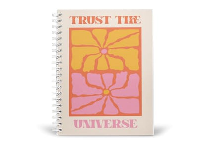 Art to Doors | Trust The Universe | Spiral Notebooks | A5 Size Paper | 120 Pages | 70 GSM Paper | Attractive Cover Designs