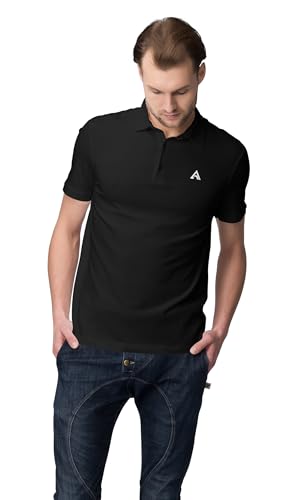 Polo T Shirt | Unisex Regular Fit Solid Cotton Rich Polo T Shirt | Super Combed | Pre Shrunk | Bio Washed | Collar and Cuff