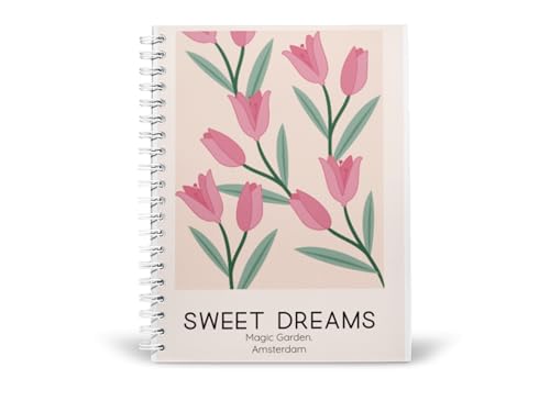 Art to Doors | Sweet Dreams | Spiral Notebooks | A5 Size Paper | 120 Pages | 70 GSM Paper | Attractive Cover Designs