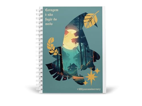 Art to Doors | Courage is not fleeing from fear | Spiral Notebooks | A5 Size Paper | 120 Pages | 70 GSM Paper | Attractive Cover Designs