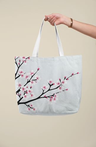 Art to Doors | Japanese Spring | Tote Bags | Shopping Bag For Grocery | Aesthetic Carry Bag | Tote Bag for Shopping, Travel, office & beach bags for women