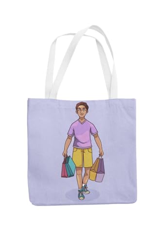 Art to Doors | Shopaholic | Tote Bags | Shopping Bag For Grocery | Aesthetic Carry Bag | Tote Bag for Shopping, Travel, office & beach bags for women