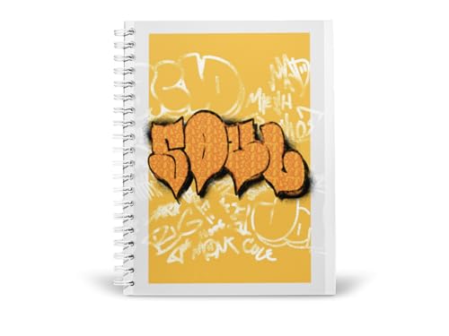 Art to Doors | Soul Graffiti | Spiral Notebooks | A5 Size Paper | 120 Pages | 70 GSM Paper | Attractive Cover Designs