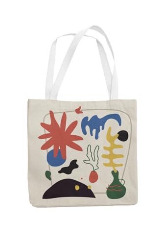 Art to Doors | Organic Abstraction | Tote Bags | Shopping Bag For Grocery | Aesthetic Carry Bag | Tote Bag for Shopping, Travel, office & beach bags for women