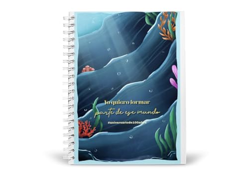 Art to Doors | I want to be part of that world | Spiral Notebooks | A5 Size Paper | 120 Pages | 70 GSM Paper | Attractive Cover Designs