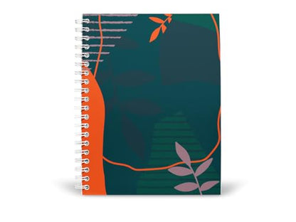 Art to Doors | Leaf Shapes | Spiral Notebooks | A5 Size Paper | 120 Pages | 70 GSM Paper | Attractive Cover Designs