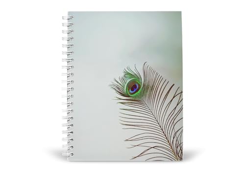 Art to Doors | Feathered Beauty | Spiral Notebooks | A5 Size Paper | 120 Pages | 70 GSM Paper | Attractive Cover Designs