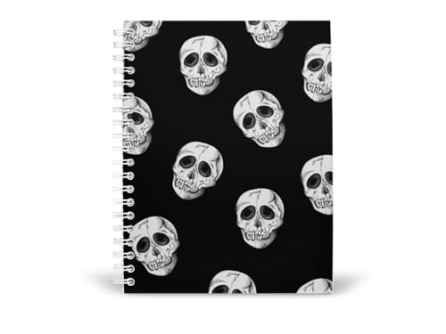 Art to Doors | Skull Symphony | Spiral Notebooks | A5 Size Paper | 120 Pages | 70 GSM Paper | Attractive Cover Designs