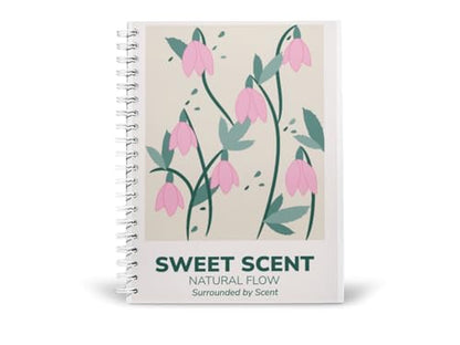 Art to Doors | Sweet Scent | Spiral Notebooks | A5 Size Paper | 120 Pages | 70 GSM Paper | Attractive Cover Designs