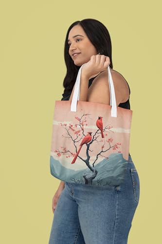 Art to Doors | Winged Wonders | Tote Bags | Shopping Bag For Grocery | Aesthetic Carry Bag | Tote Bag for Shopping, Travel, office & beach bags for women|