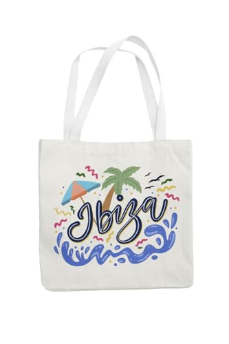 Art to Doors | Ibiza II | Tote Bags | Shopping Bag For Grocery | Aesthetic Carry Bag | Tote Bag for Shopping, Travel, office & beach bags for women