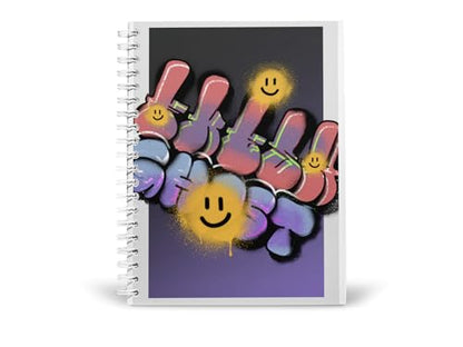 Art to Doors | Ghost Graffiti | Spiral Notebooks | A5 Size Paper | 120 Pages | 70 GSM Paper | Attractive Cover Designs