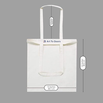 Art to Doors | Connected | Tote Bags | Shopping Bag For Grocery | Aesthetic Carry Bag | Tote Bag for Shopping, Travel, office & beach bags for women