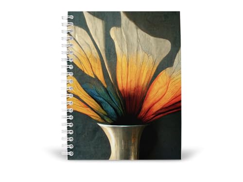 Art to Doors | Liquid Bloom | Spiral Notebooks | A5 Size Paper | 120 Pages | 70 GSM Paper | Attractive Cover Designs