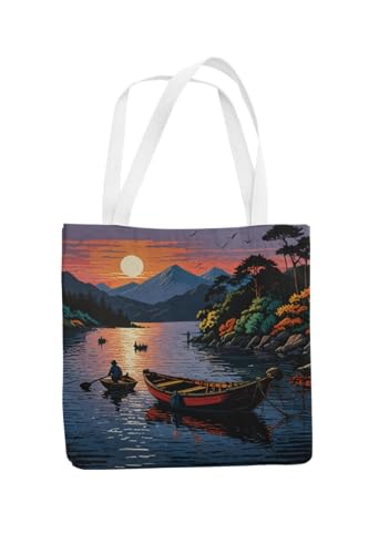 Art to Doors | Serene Solitude | Tote Bags | Shopping Bag For Grocery | Aesthetic Carry Bag | Tote Bag for Shopping, Travel, office & beach bags for women|