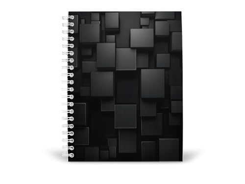 Art to Doors | Cube World | Spiral Notebooks | A5 Size Paper | 120 Pages | 70 GSM Paper | Attractive Cover Designs