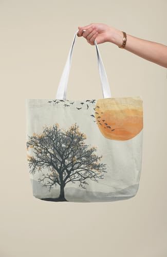 Art to Doors | Treetop Harmony | Tote Bags | Shopping Bag For Grocery | Aesthetic Carry Bag | Tote Bag for Shopping, Travel, office & beach bags for women