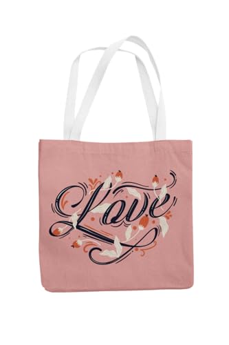 Art to Doors | Love | Tote Bags | Shopping Bag For Grocery | Aesthetic Carry Bag | Tote Bag for Shopping, Travel, office & beach bags for women