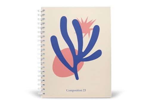 Art to Doors | Composition 23 | Spiral Notebooks | A5 Size Paper | 120 Pages | 70 GSM Paper | Attractive Cover Designs