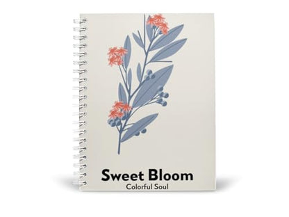 Art to Doors | Sweet Bloom | Spiral Notebooks | A5 Size Paper | 120 Pages | 70 GSM Paper | Attractive Cover Designs