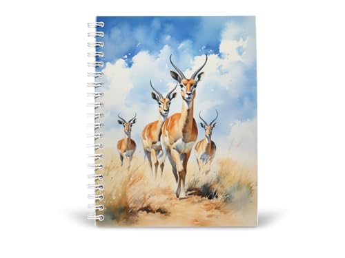 Art to Doors | Savannah Stroll | Spiral Notebooks | A5 Size Paper | 120 Pages | 70 GSM Paper | Attractive Cover Designs