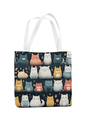 Art to Doors | Whisker Wishes | Tote Bags | Shopping Bag For Grocery | Aesthetic Carry Bag | Tote Bag for Shopping, Travel, office & beach bags for women