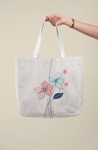 Art to Doors | Pastel Bloom | Tote Bags | Shopping Bag For Grocery | Aesthetic Carry Bag | Tote Bag for Shopping, Travel, office & beach bags for women