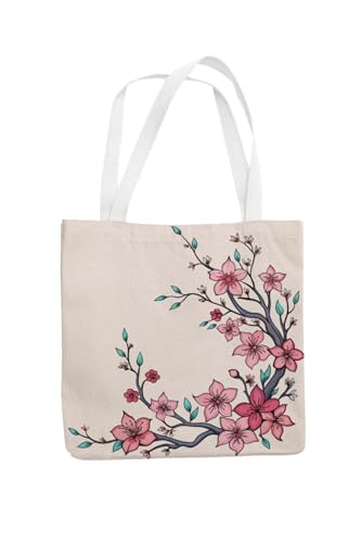 Art to Doors | Beauty in Bloom | Tote Bags | Shopping Bag For Grocery | Aesthetic Carry Bag | Tote Bag for Shopping, Travel, office & beach bags for women