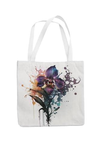 Art to Doors | Orchid Bloom | Tote Bags | Shopping Bag For Grocery | Aesthetic Carry Bag | Tote Bag for Shopping, Travel, office & beach bags for women|