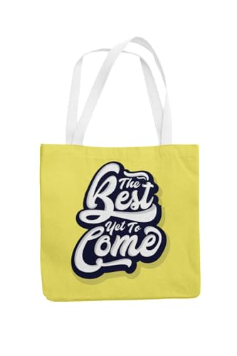 Art to Doors | The Best Yet To Come | Tote Bags | Shopping Bag For Grocery | Aesthetic Carry Bag | Tote Bag for Shopping, Travel, office & beach bags for women