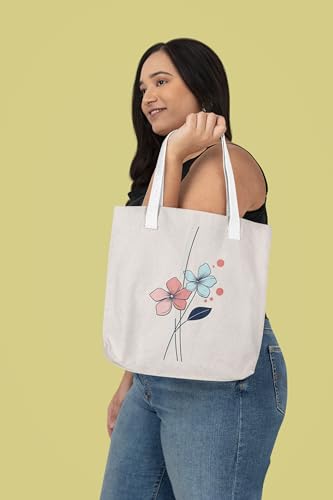 Art to Doors | Pastel Bloom | Tote Bags | Shopping Bag For Grocery | Aesthetic Carry Bag | Tote Bag for Shopping, Travel, office & beach bags for women