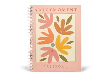 Art to Doors | Artsy Moment Free Soul | Spiral Notebooks | A5 Size Paper | 120 Pages | 70 GSM Paper | Attractive Cover Designs