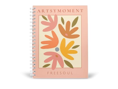 Art to Doors | Artsy Moment Free Soul | Spiral Notebooks | A5 Size Paper | 120 Pages | 70 GSM Paper | Attractive Cover Designs