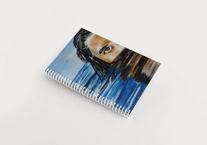 Art to Doors | Blue Sea View | Artist Maithili | Spiral Notebooks | A5 Size Paper | 120 Pages | 70 GSM Paper | Attractive Cover Designs