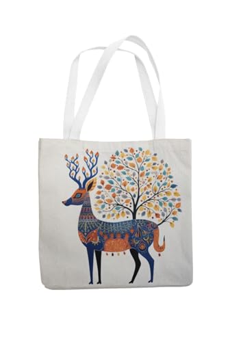 Art to Doors | Woodland Wonder | Tote Bags | Shopping Bag For Grocery | Aesthetic Carry Bag | Tote Bag for Shopping, Travel, office & beach bags for women|