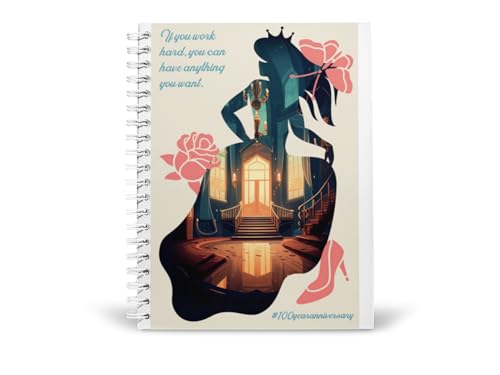 Art to Doors | Work Hard Princess | Spiral Notebooks | A5 Size Paper | 120 Pages | 70 GSM Paper | Attractive Cover Designs