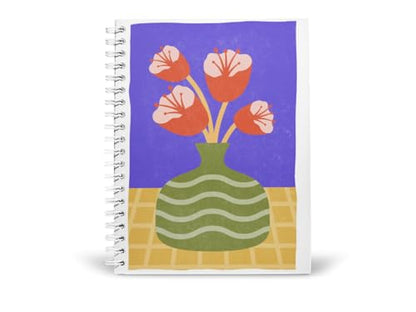 Art to Doors | Blooming Bold | Spiral Notebooks | A5 Size Paper | 120 Pages | 70 GSM Paper | Attractive Cover Designs