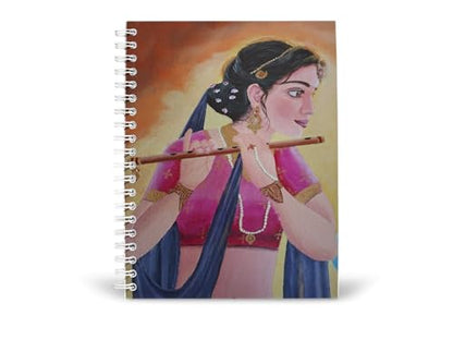 Art to Doors | Radha Rani | Artist Sudesh Kundley | Spiral Notebooks | A5 Size Paper | 120 Pages | 70 GSM Paper | Attractive Cover Designs