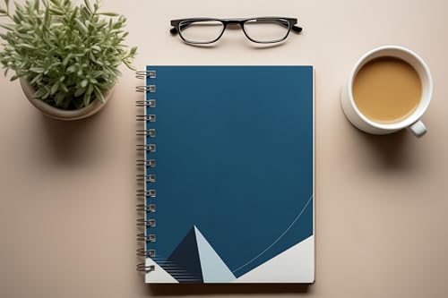 Art to Doors | Blue Ascent | Spiral Notebooks | A5 Size Paper | 120 Pages | 70 GSM Paper | Attractive Cover Designs