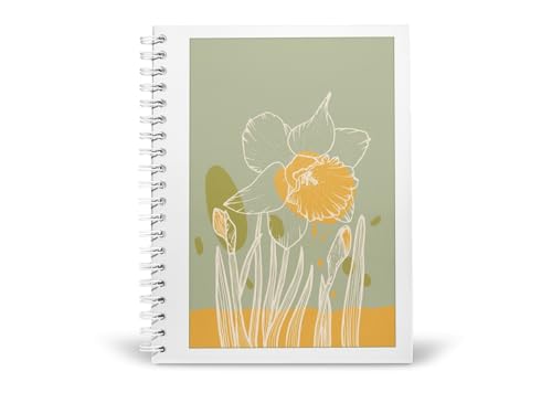 Art to Doors | Daffodil Dreams | Spiral Notebooks | A5 Size Paper | 120 Pages | 70 GSM Paper | Attractive Cover Designs