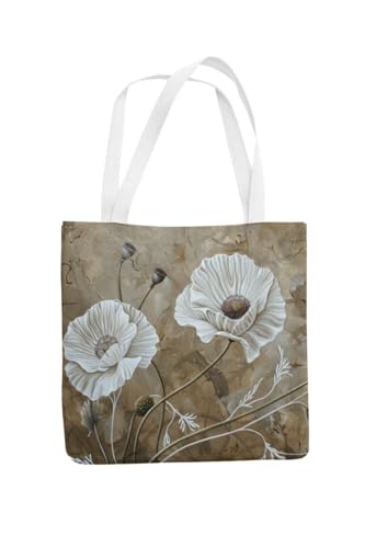 Art to Doors | Floral Grace | Tote Bags | Shopping Bag For Grocery | Aesthetic Carry Bag | Tote Bag for Shopping, Travel, office & beach bags for women|